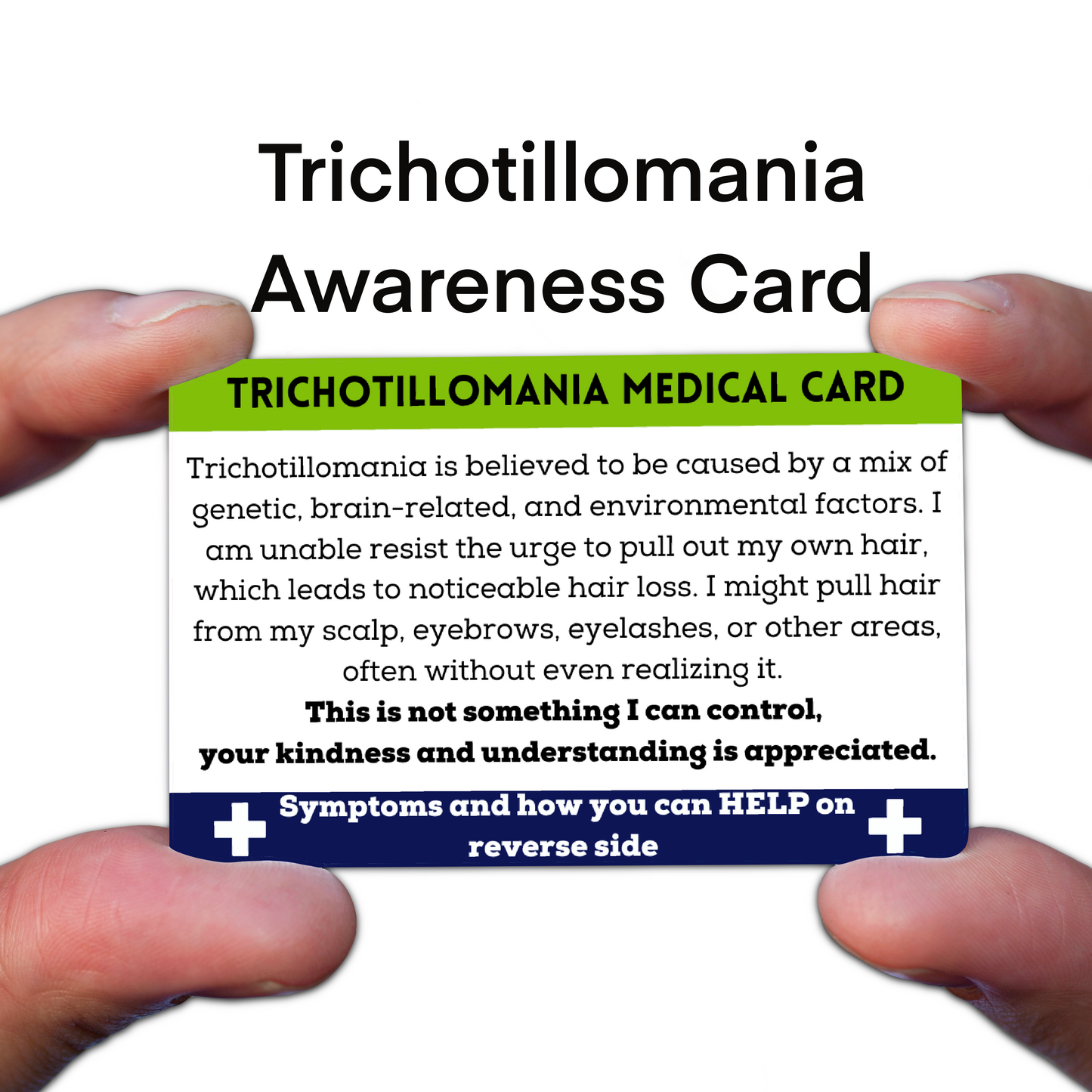 Trichotillomania Medical ID Card